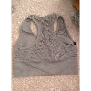 Free People Women's M Gray Seamless Racerback Sports Tank Top